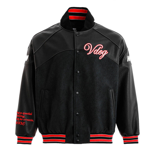 MWM Unisex μπουφάν Leather Vdog Bomber Jacket